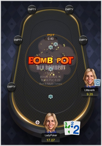 PokerBros BombPot Table