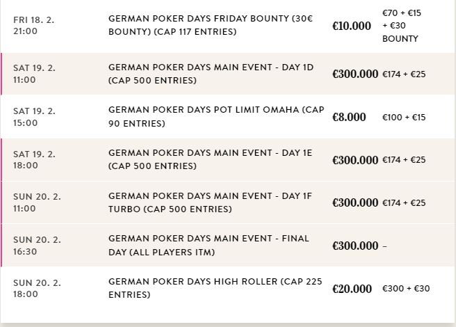 german poker days sched2
