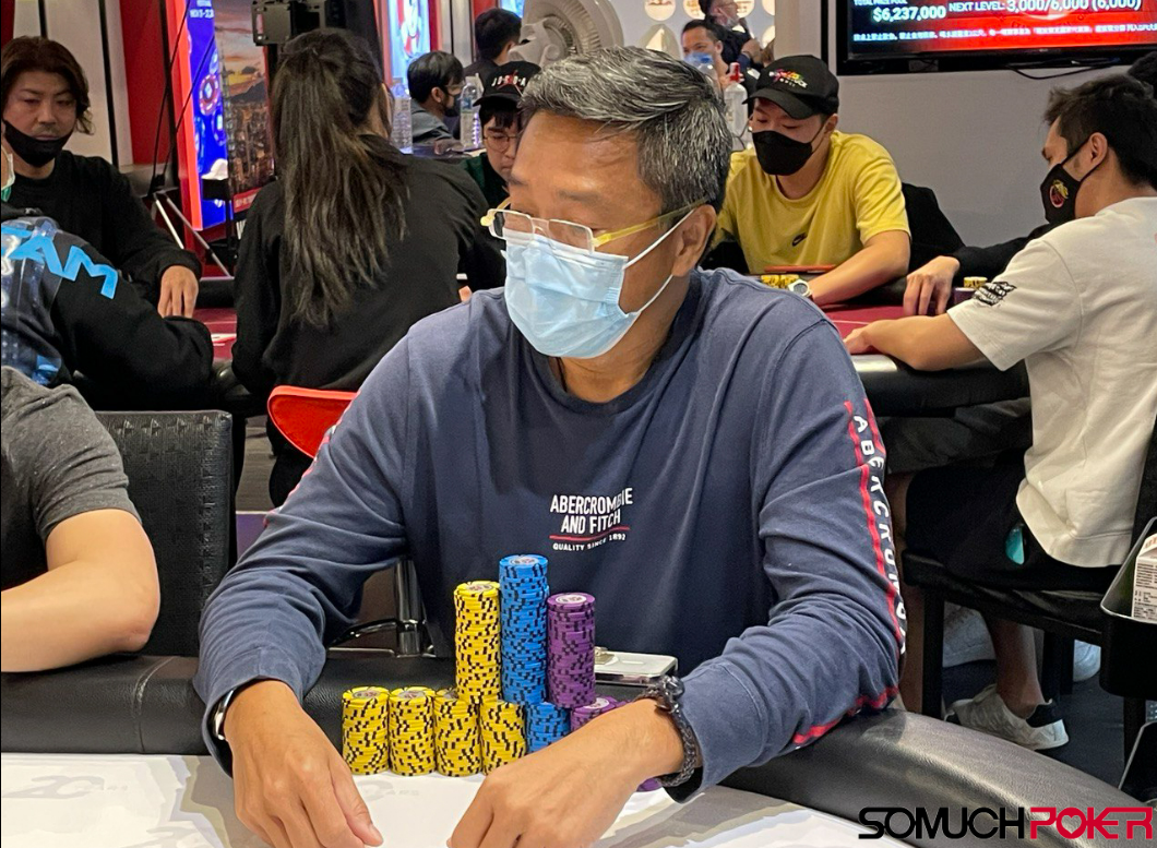 WPT Prime Taiwan Main Event: Singapore's Carter Chan delivers the bubble to earn Day 1A chip lead