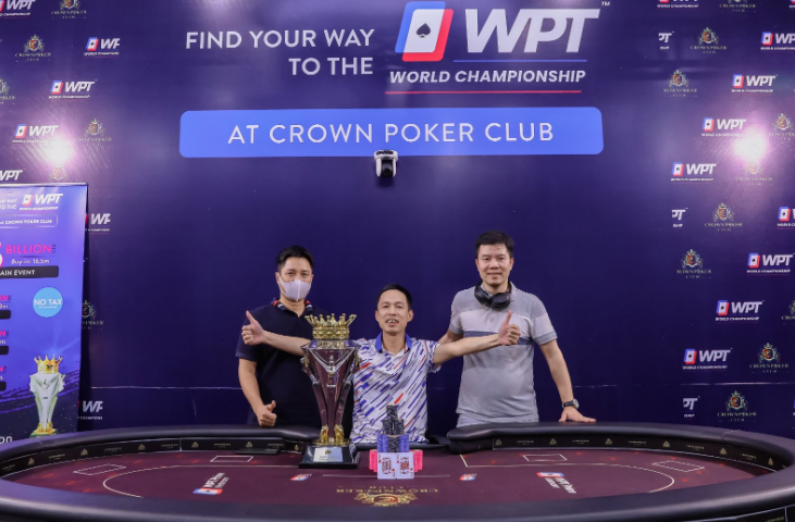 Nguyen Manh Hung hailed champion of Crown Poker Club - WPTWC Series MAIN EVENT