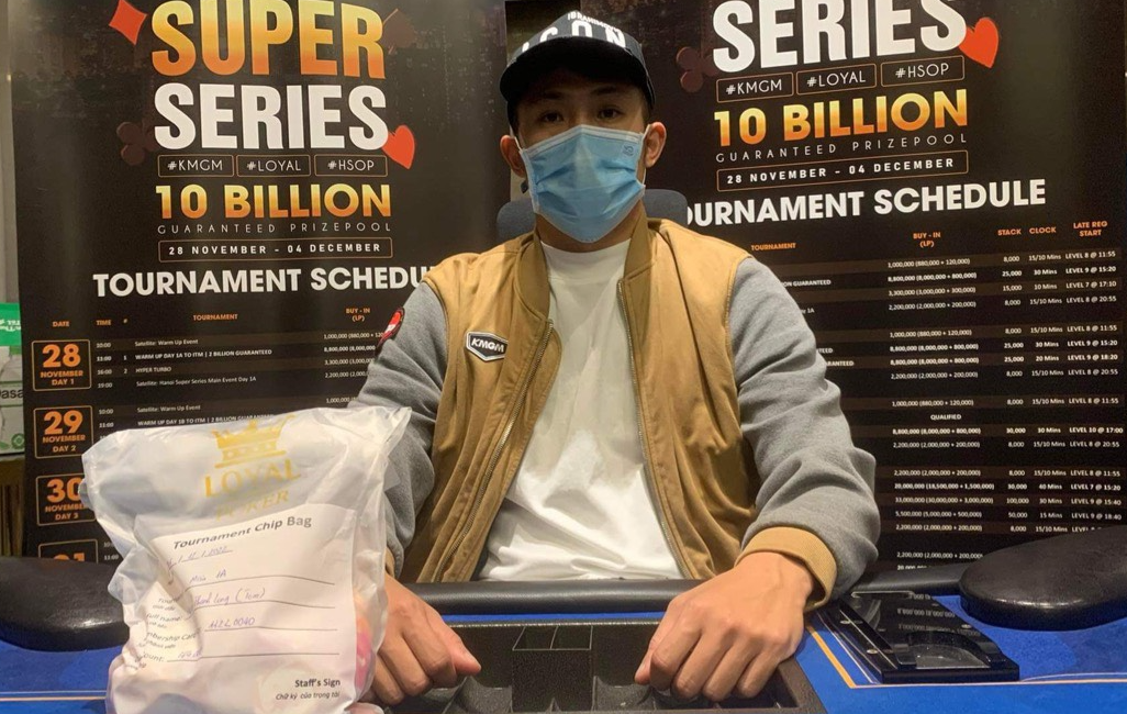 Hanoi Super Series MAIN EVENT breaches guarantee with 352 entries; 44 advance to Day 2 led by Nguyen Thanh Long