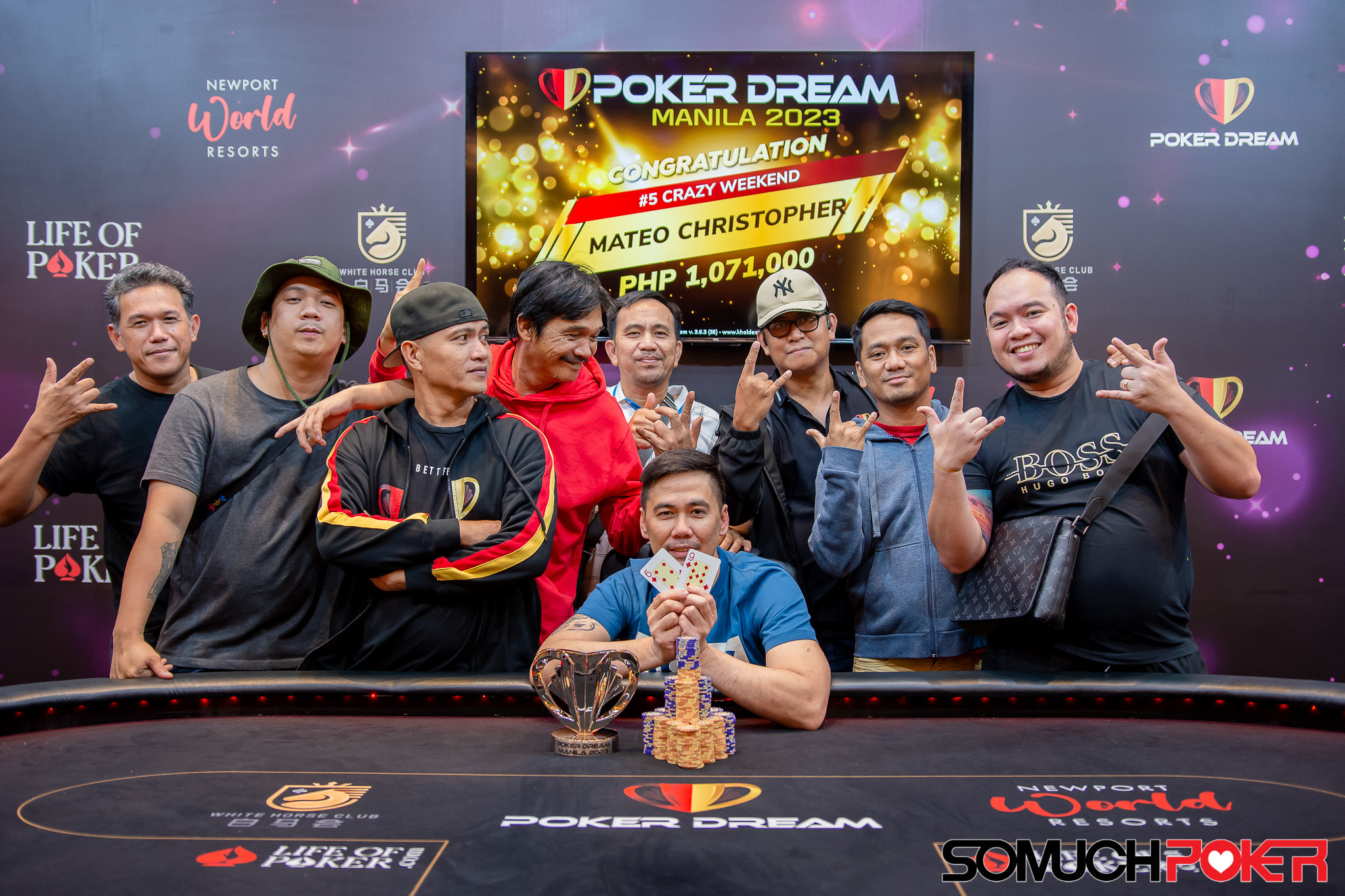 Poker Dream Manila: White Horse Cup Short Deck SHR race to the crown today; Christopher Mateo, Rene Van Krevelen, Seungsoo Jeon, Sang Won Song, Duhan Lee win trophies