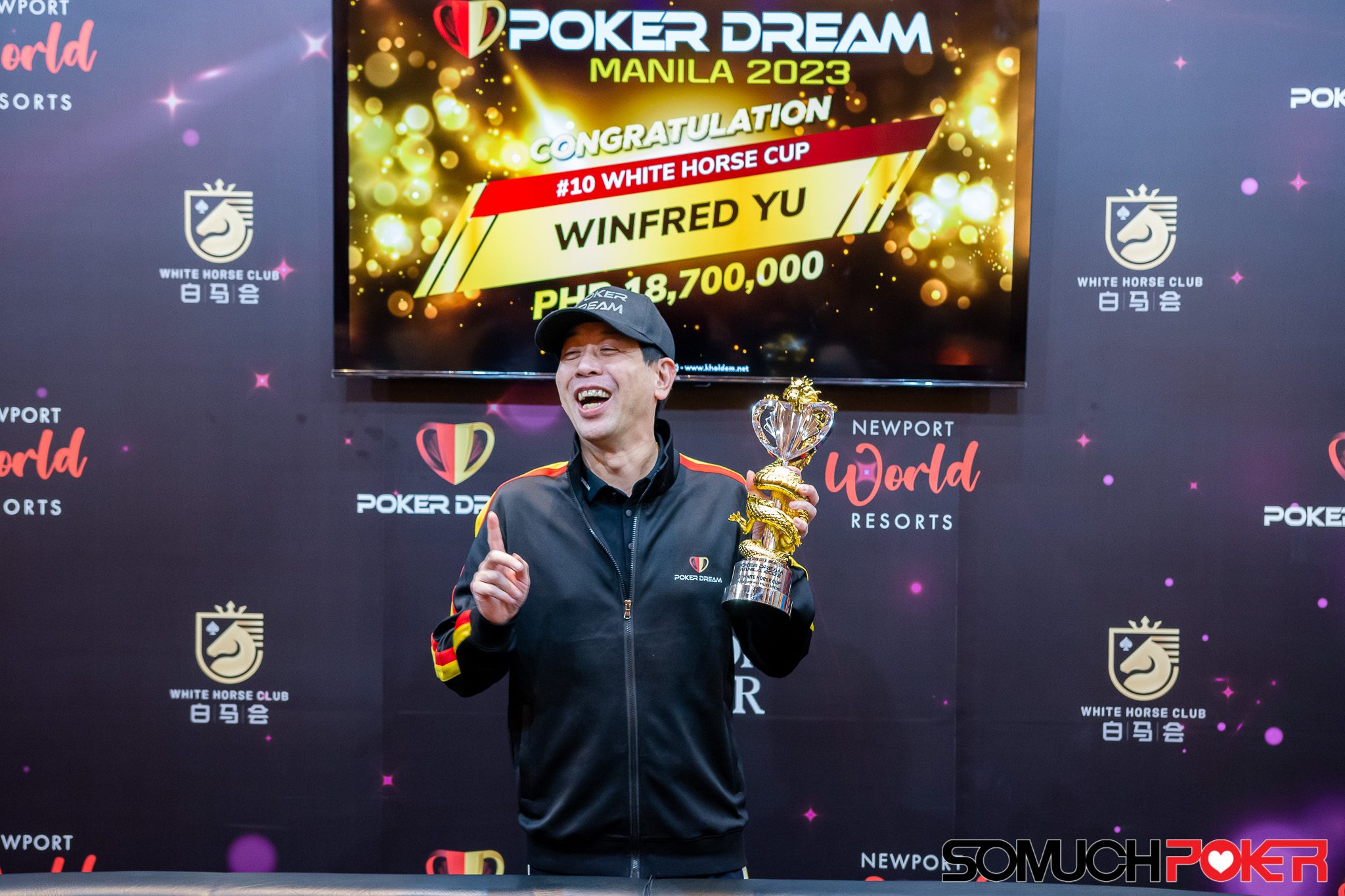 Poker Dream Manila: Winfred Yu overcomes a deficit at heads up to win the White Horse Cup Short Deck Super High Roller