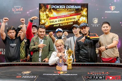 Edwin Dela Cruz wins the Poker Dream Manila Main Event