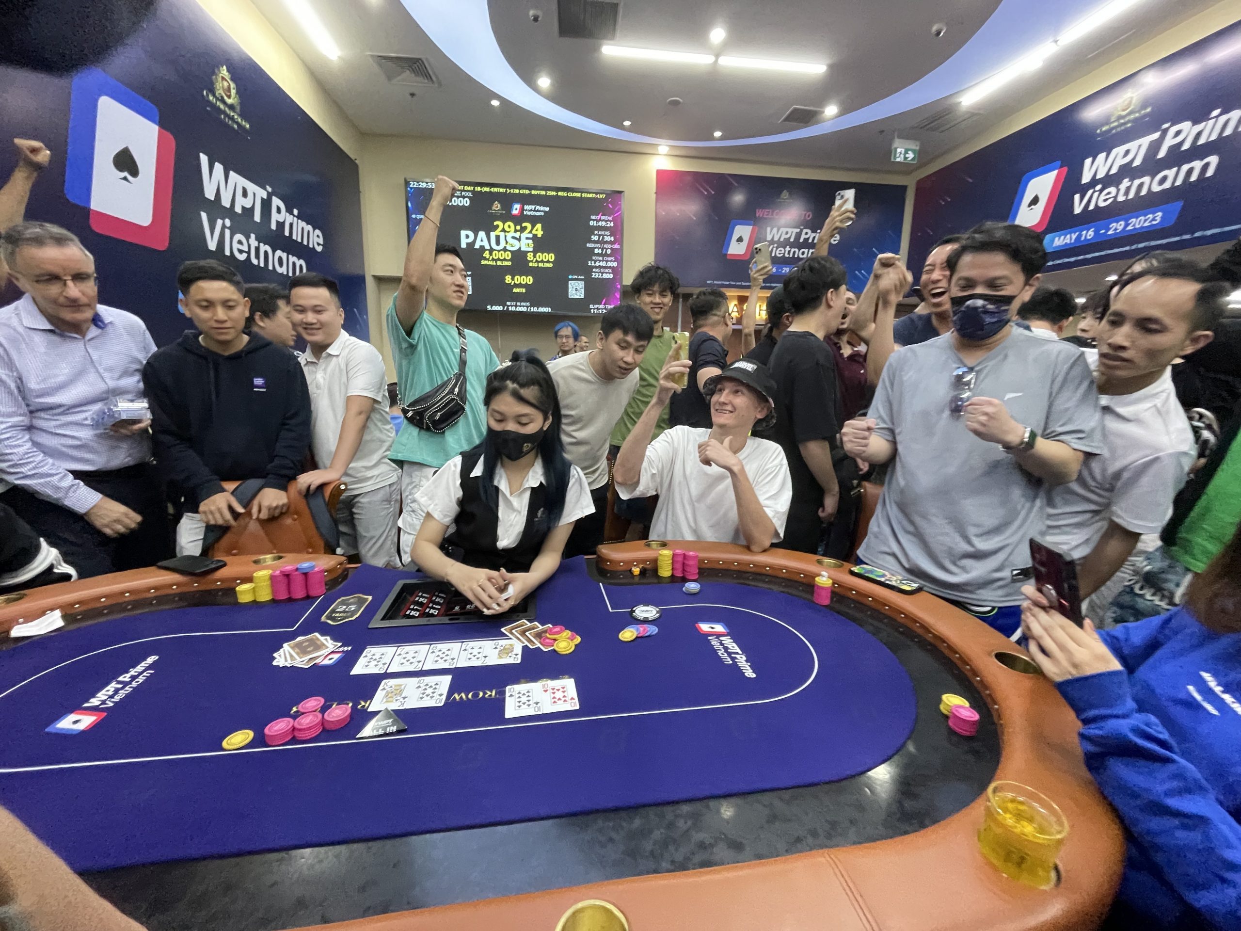 World Poker Tour sets the stage for a Vietnam Main Event record breaker; 626 entries with one flight remaining