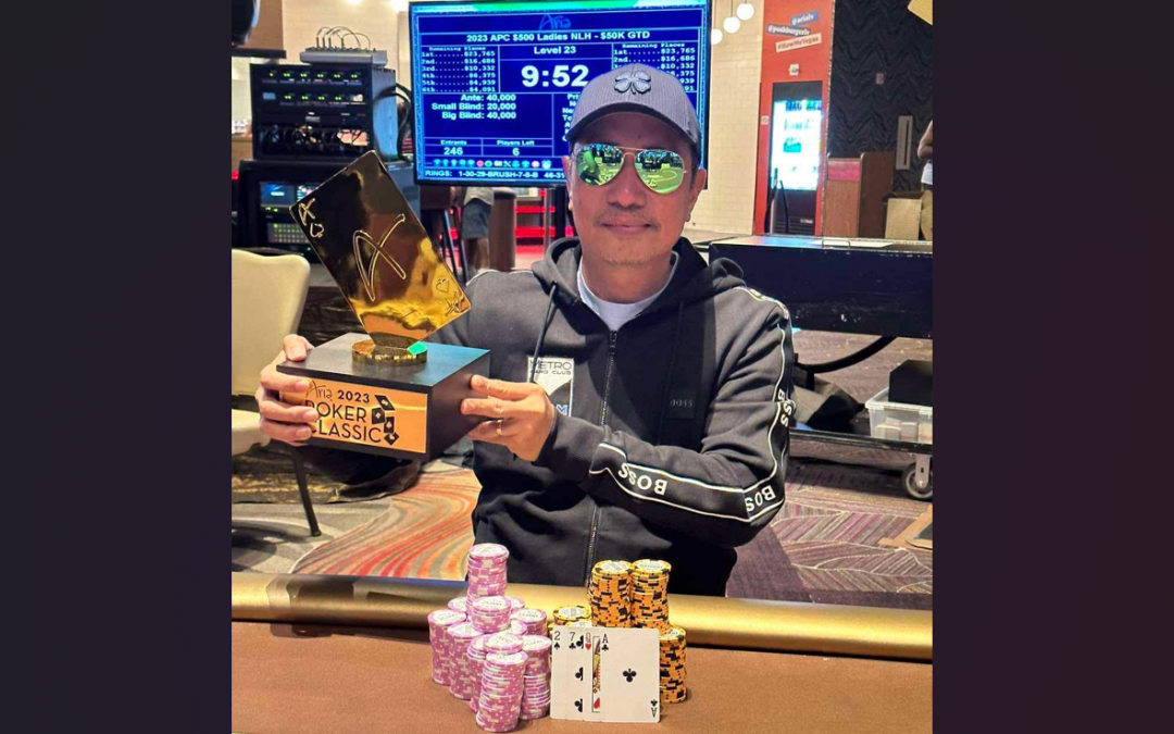 [Interview] Filipino Terry Gonzaga continues strong run in Las Vegas, wins Aria’s 1600 PLO for six figures