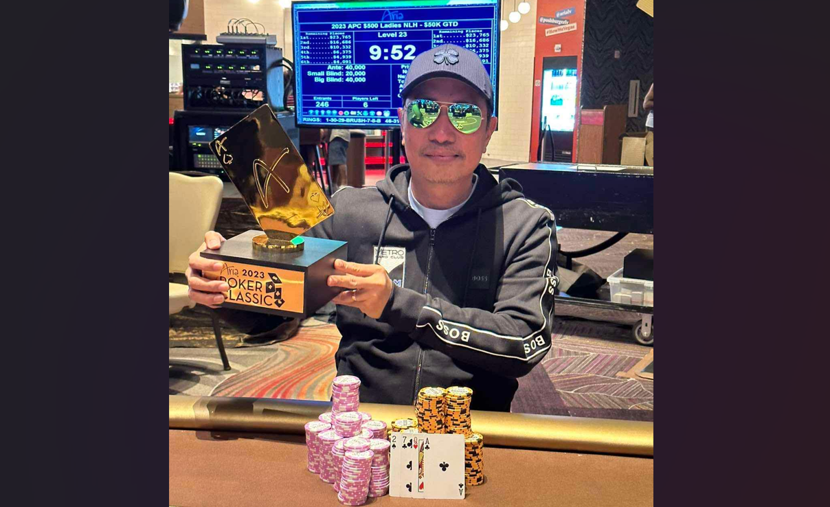 [Interview] Filipino Terry Gonzaga continues strong run in Las Vegas, wins Aria's 1600 PLO for six figures