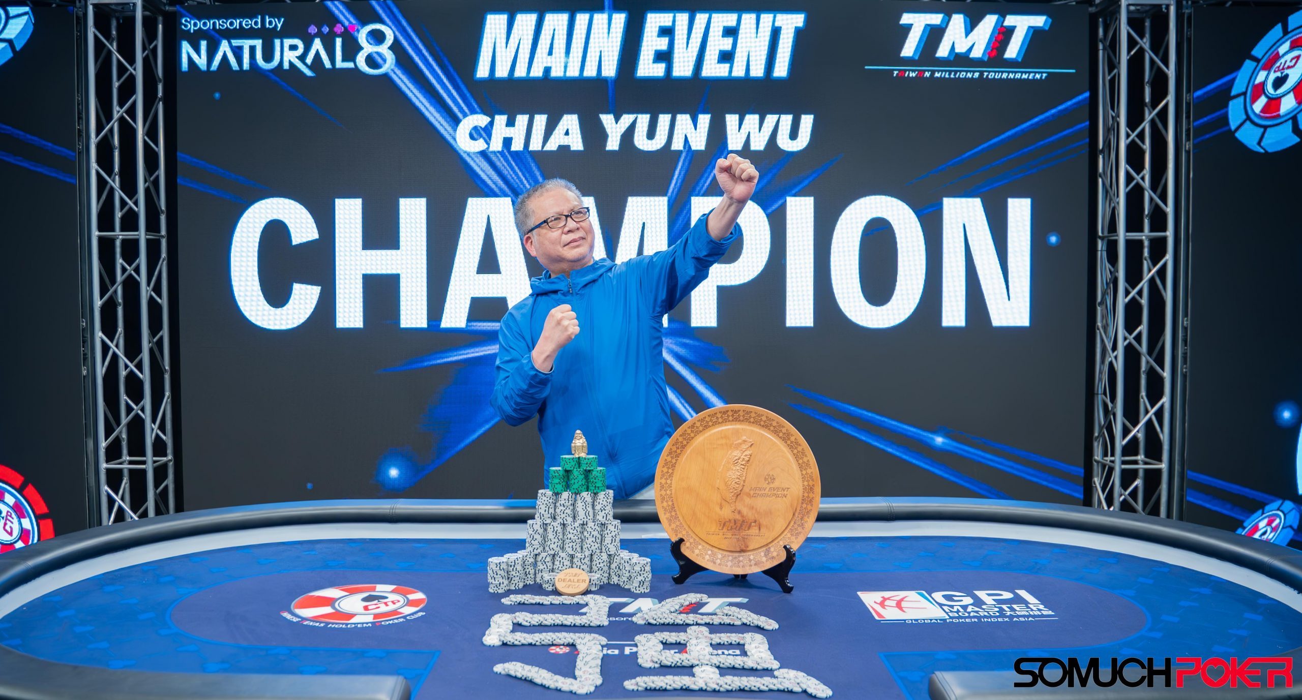 Chia Yun Wu conquers record breaking Taiwan Millions Tournament Main Event for NTD 3.6M (~USD 114.9K)