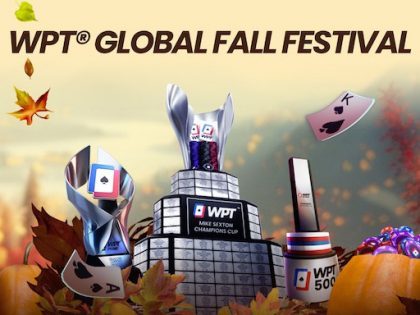 WPT Global’s $2M guaranteed Fall Festival approaches halfway mark: WPT Prime underway, WPT Championship coming up