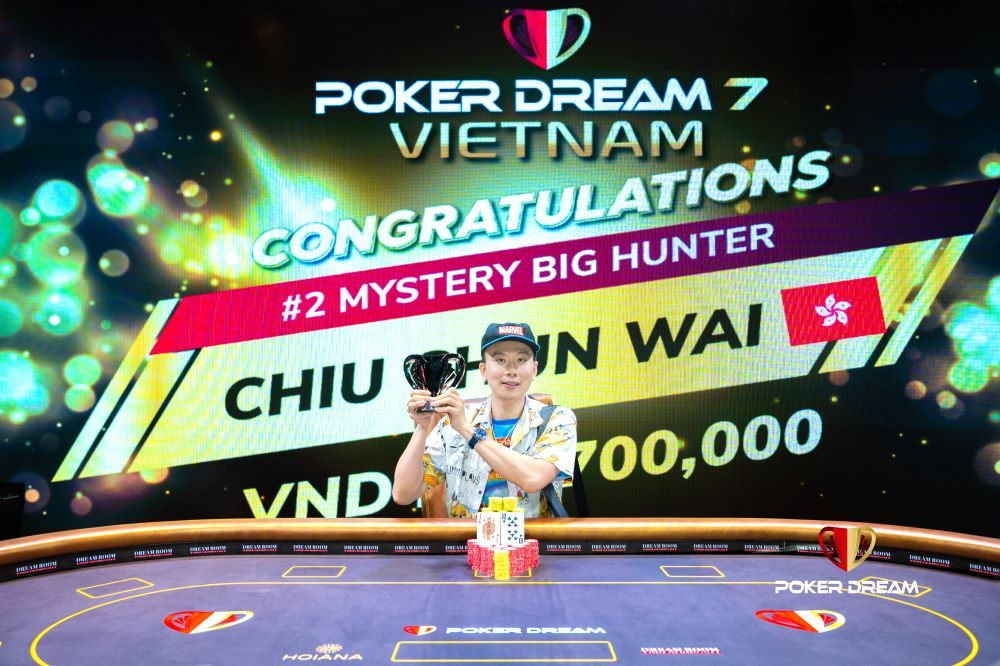 Poker Dream 7 Vietnam: Chiu Chun Wai wins it all at the Mystery Big Hunter