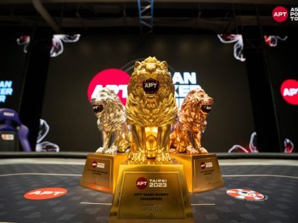 APT Taipei 2023 Main Event trophy
