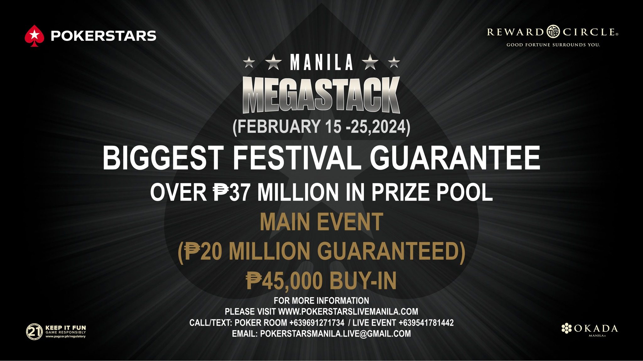 PokerStars LIVE’s biggest Manila Megastack season opens its doors in a week