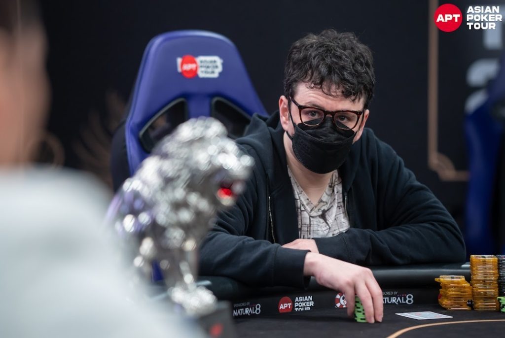 Isaac Haxton heads up at the APT Taipei Super High Roller