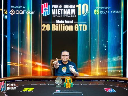 Poker Dream 10 Vietnam: Jang Wongeun tops Main Event Day 1A; Meng Guangrui wins Vietnam Open