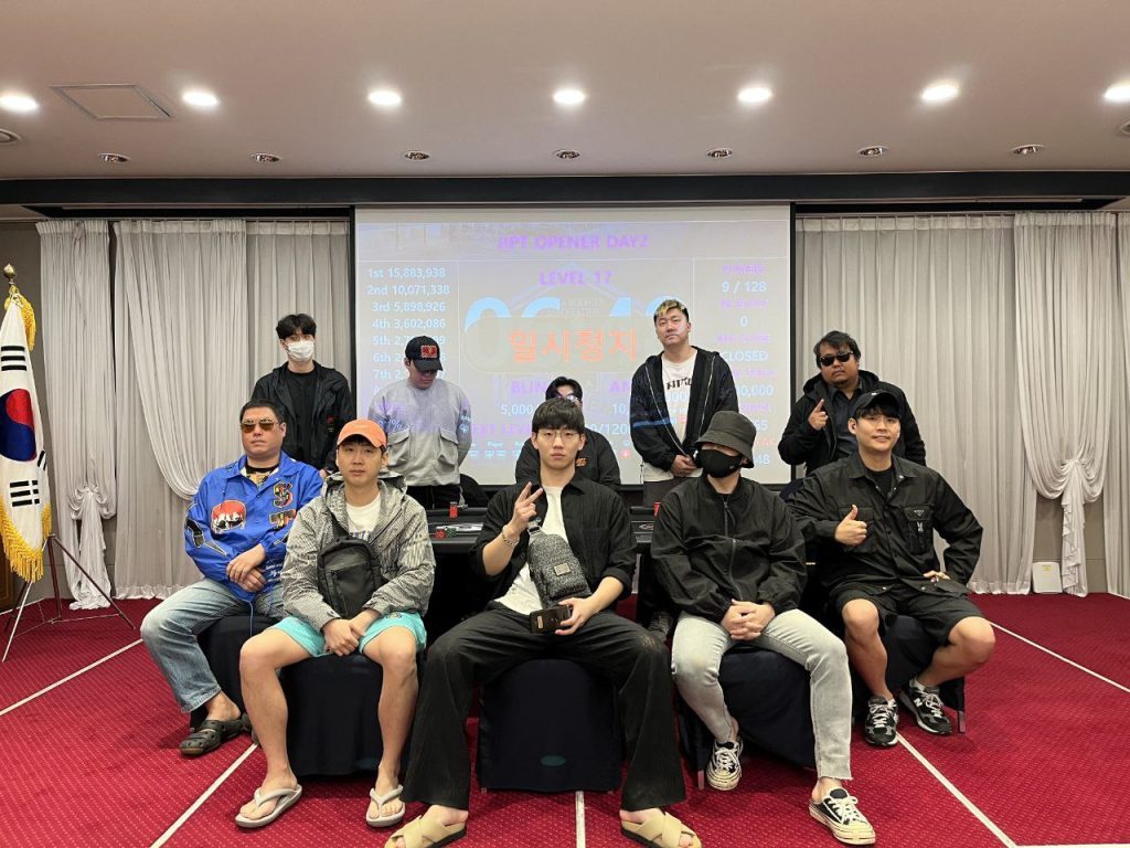 Final 9 of the Jeju International Poker Tour Opener