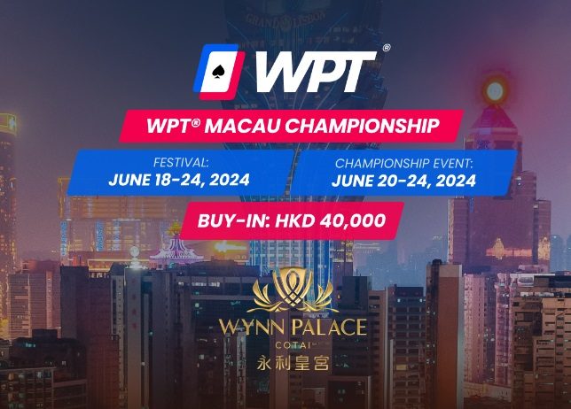 World Poker Tour Announces Full Schedule for WPT Macau Main Tour Stop