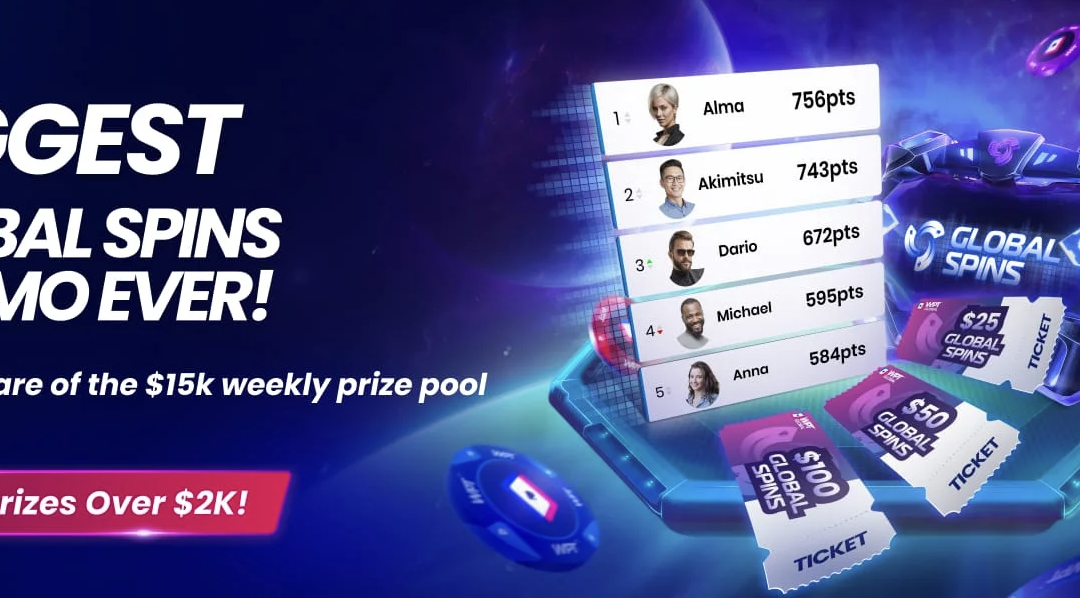 WPT Global Launches Daily Spins Leaderboards With $15,000 in Weekly Prizes