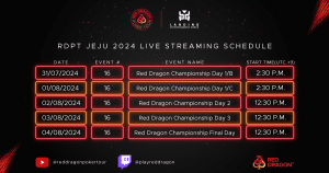 Red Dragon Poker Tour Live Streaming Schedule